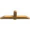 Ekena Millwork Eugene Rough Sawn Timber Gable Bracket, Western Red Cedar, 60"W x 20"H x 4"D x 6"F, 8/12 Pitch GBW060X20X0406EUG00RWR - alternate 3